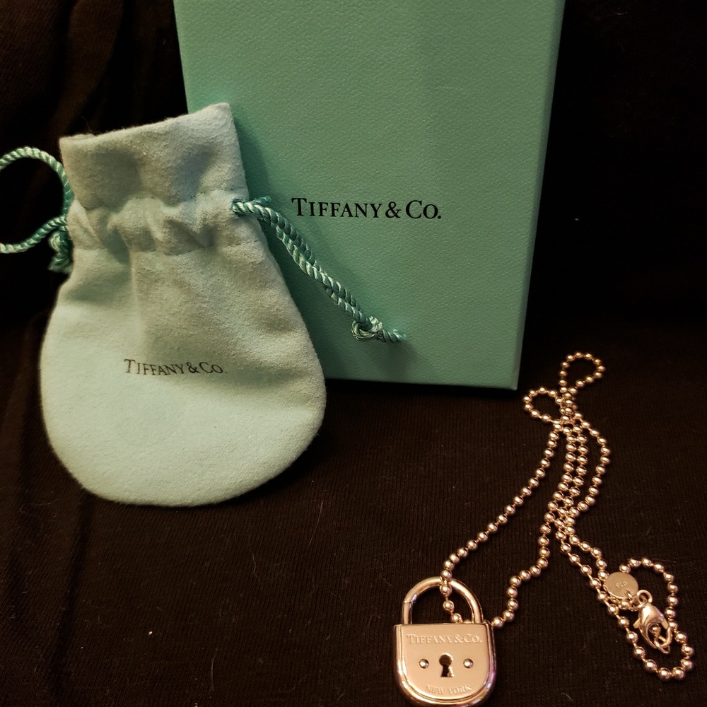 Tiffany & Co. SS Large Padlock Pendant NWOT